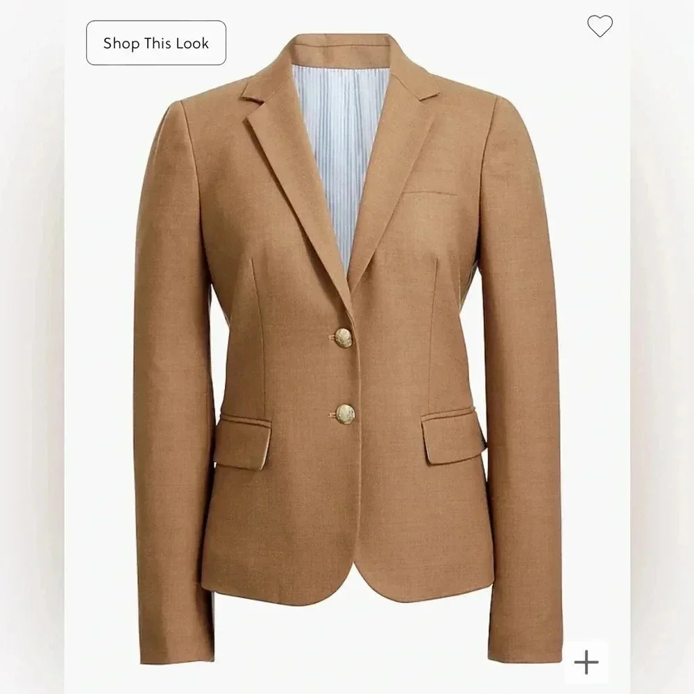 J.Crew Original Schoolboy Bazer‎ in Camel Sz 2